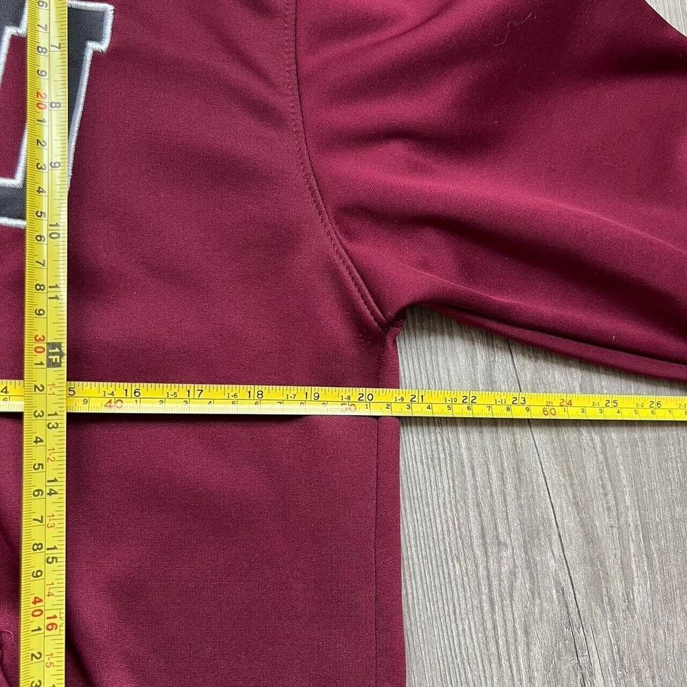 Tamu Atm Majestic Burgundy mens hoodie sweatshirt drifit‎ type material - Picture 4 of 5